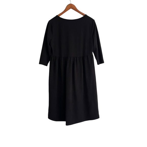 Matilda Jane Discovery Dress Sz L Black Empire Waist Everyday Chic Comfy Classic - Picture 2 of 11